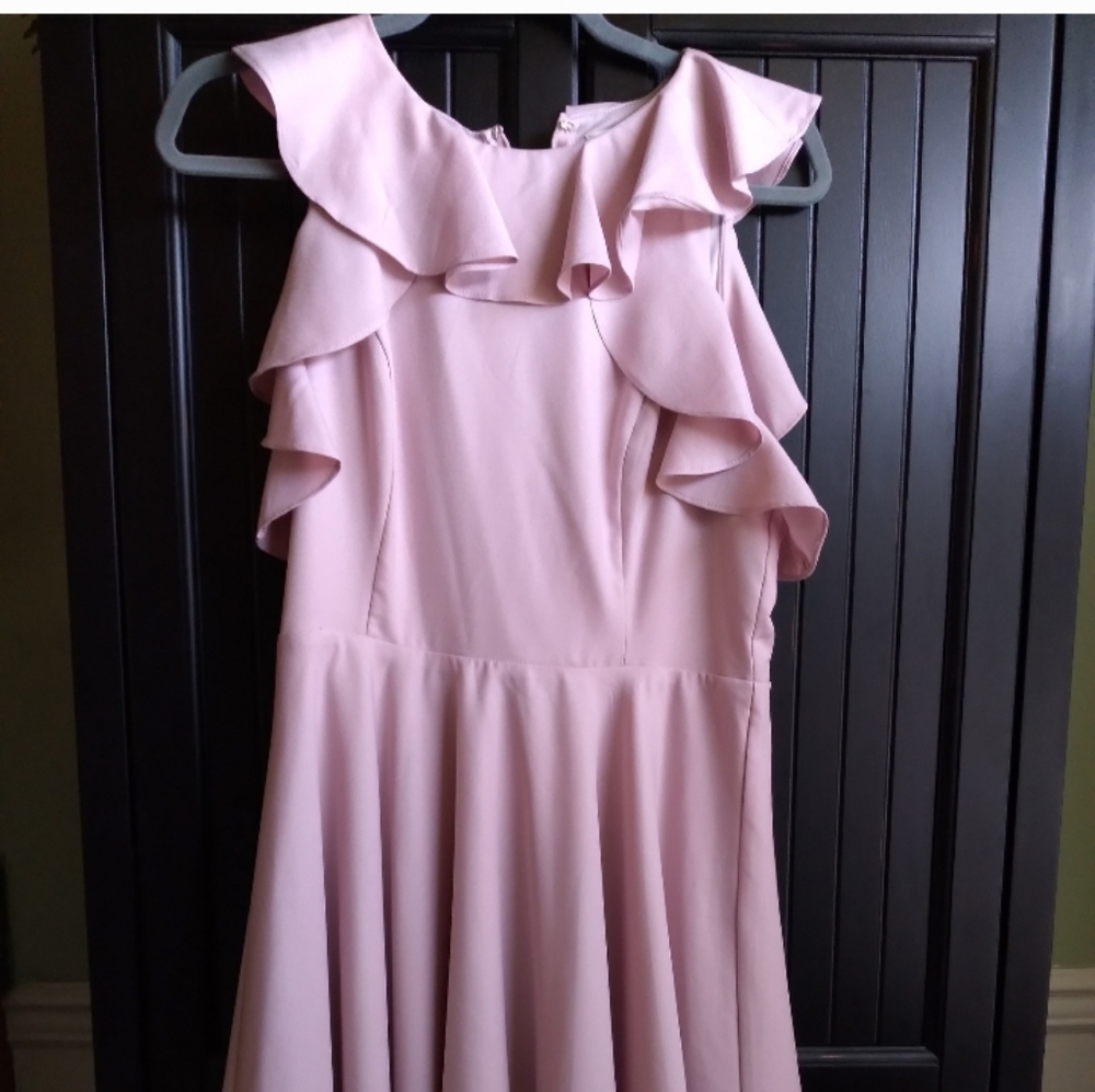 Altar'd State Pink Ruffle Dress - Picture 2 of 8